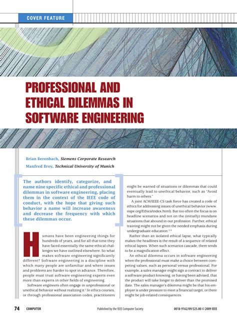 Your Decision: Navigating Ethical Dilemmas in Modern Engineering - An Intricate Tapestry Woven With Threads of Technological Advancement and Moral Responsibility